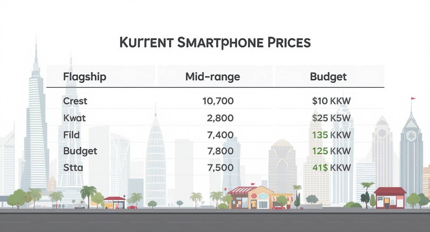 Current Smartphone Prices: Kuwait Market Overview