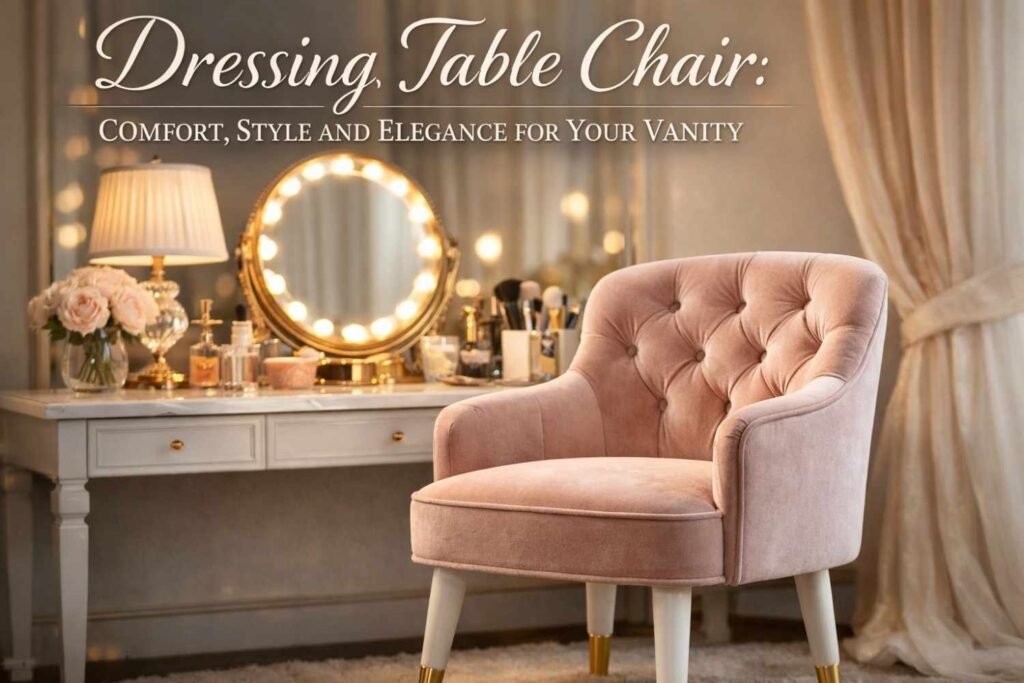 Dressing Table Chair Comfort Style and Elegance for Your Vanity