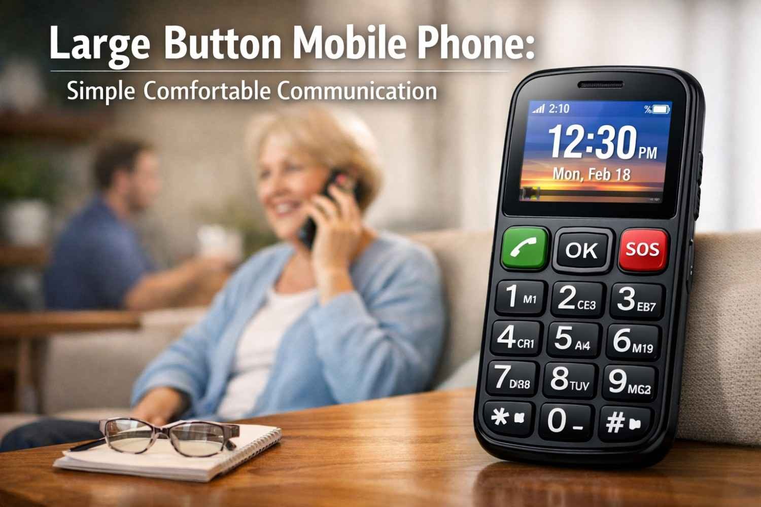Large Button Mobile Phone: Simple Comfortable Communication